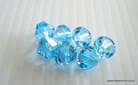 Swarovski Bicone Art 5328 Aquamarine 4mm